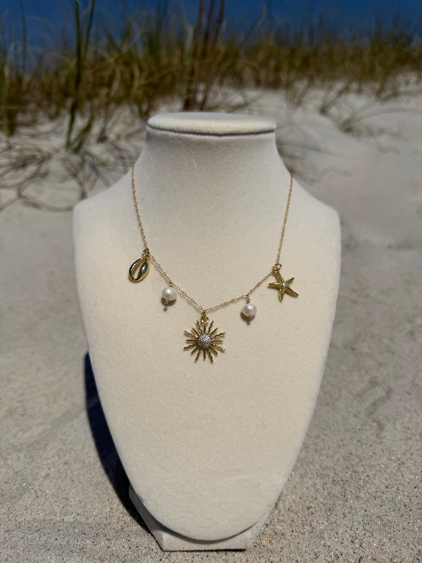 The Masonboro Gold Charm Necklace