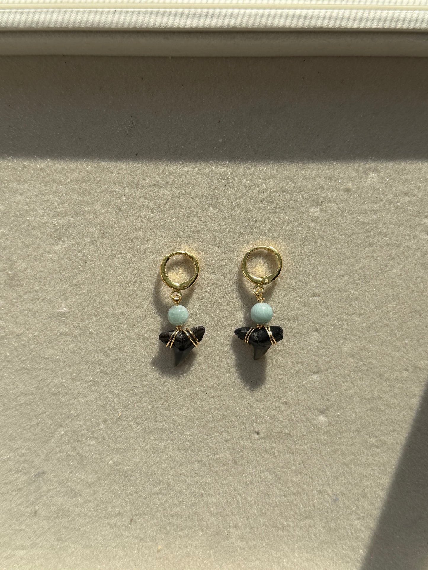 The Lumina Gold Shark Tooth Earrings
